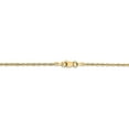 thumbnail image 4 of Real 14kt Yellow Gold 1.5mm Extra-Light Diamond Cut Rope Chain; 16 inch; Lobster Clasp; for Adults and Teens; for Women and Men, 4 of 5