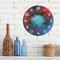 thumbnail image 7 of GZHJMY Space Galaxy Wall Clock, 10" Silent Non Ticking Round Clock, Oil Painting Easy to Read Clock for Living Room Bedroom Bathroom Home Decor Holiday Gifts, 7 of 7