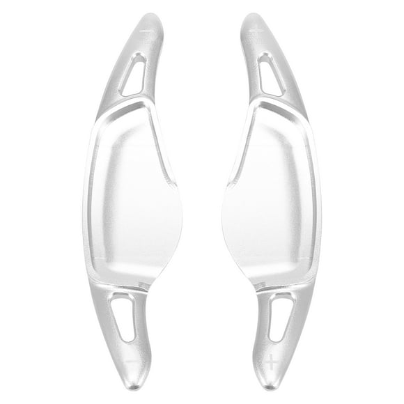 Unique Bargains Pair Silver Tone Car Steering Wheel Shift Paddle Cover Shifter Extension Aluminum Alloy for BMW 3 Series X3 X4 X5 M5 Z4