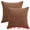 Dark Brown, variant on Unique Bargains Corduroy Throw Pillow Covers Set of 2 Dark Brown 20" x 20"