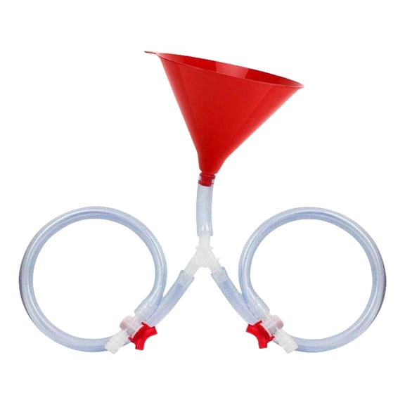 Misright Portable Beer Funnel For Parties Plastic Drinking Tool With Sealing Valves