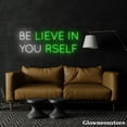 thumbnail image 4 of Glowneon Believe In Yourself Neon Sign, Motivation Quotes Wall Art, Inspirational Quote Decor, 4 of 5