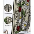 thumbnail image 6 of Animal Flowers Blackout Curtains 96 Inch Length 2 Panels Set, Vintage Country Glass Daisy Floral Plant Full Shading Curtains for Windows, Blackout Curtains for Bedroom Living Room 52"x96", 6 of 8