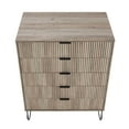 thumbnail image 3 of DUMBO 5-Drawer Tall Dresser from Engineered Wood in Gray, 3 of 3