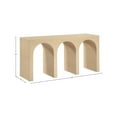 thumbnail image 3 of Meridian Furniture June White Oak Console Table, 3 of 9