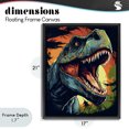 thumbnail image 4 of Stupell Industries Contemporary Dino Roar at Sunset Black Floating Frame Canvas Art, 17 x 21, by Creative Studio, 4 of 8