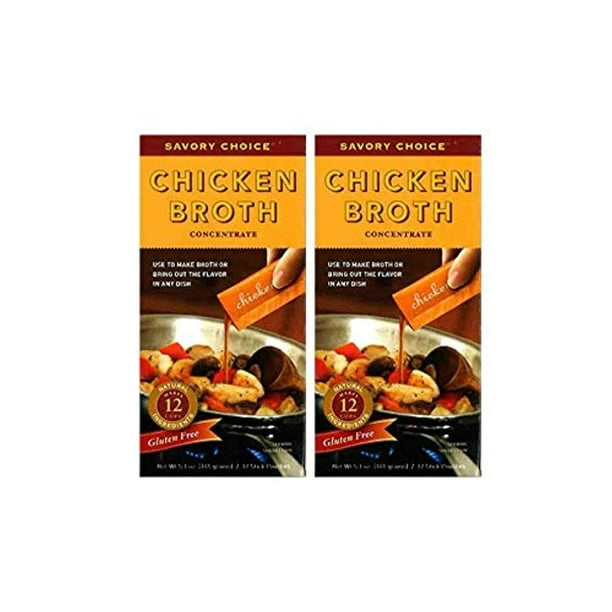 Savory Choice Chicken Broth Concentrate 5.1 oz Pack of 2