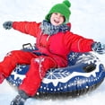 thumbnail image 5 of Snow Tube, Super Big 47" Inflatable Snow Sled, Thickened Heavy Duty Hard Bottom Snow Sleds with Handles, Winter Outdoor Sports Toys for Boys Girls Family Activities, 5 of 9