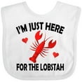 thumbnail image 3 of Inktastic Just Here for the Lobster Boys or Girls Baby Bib, 3 of 4