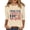Beige, variant on Minjewel 250th Anniversary USA Summer Tops for Women - Fashionable Casual Three Quarter Sleeve Print Neck Sweater - USA Independence Day Pullover,Red S