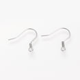 thumbnail image 2 of Tarnish Resistant 304 Stainless Steel French Earring Hooks with Horizontal Loop Flat Earring Hooks Stainless Steel Color 16~19x16x2mm Hole: 2mm pin: 0.6mm, 2 of 2