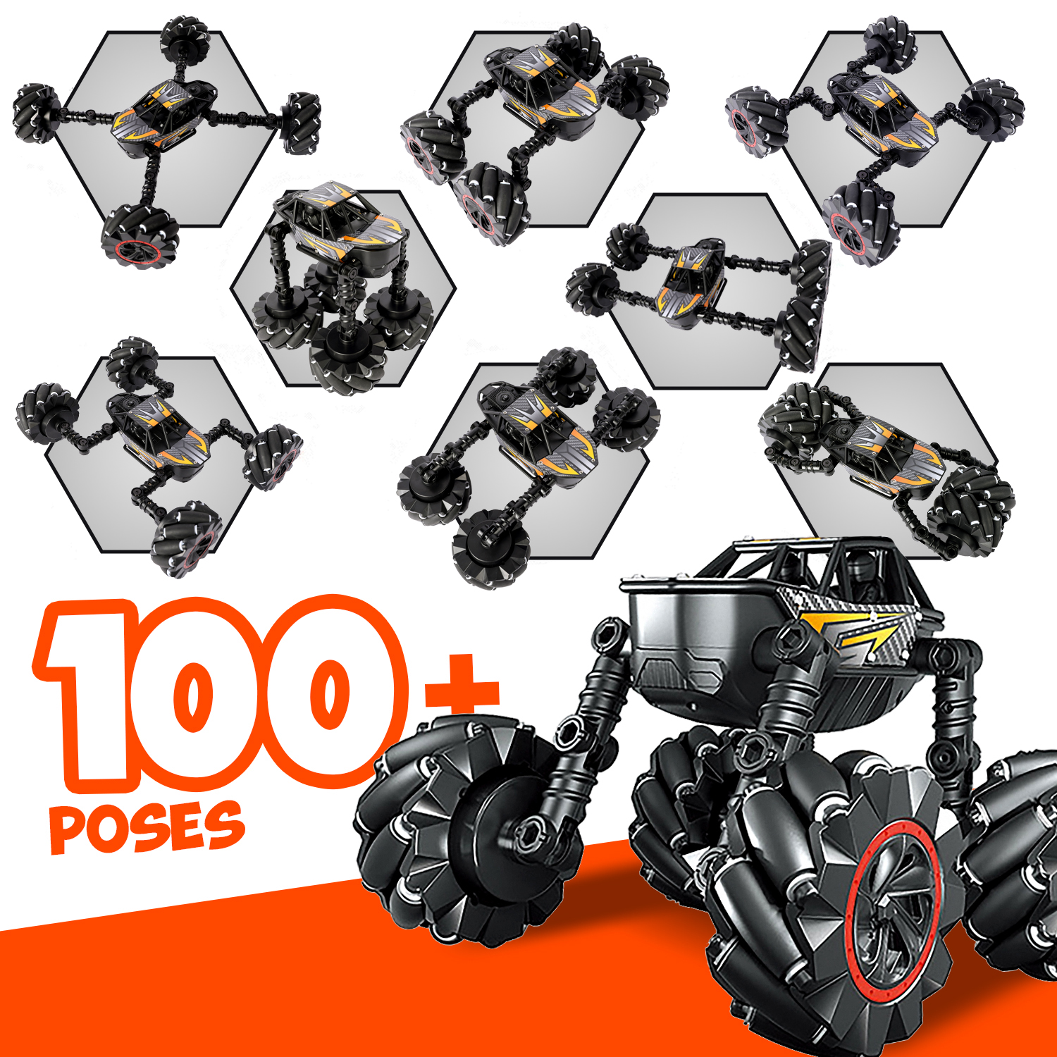 2.4GHz RC Stunt Car for Kids - 360 Flips & Drifts, Double-Sided Tumbling Remote Control Toy (Boys/Girls Age 8+)