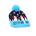 thumbnail image 2 of Sombrero de Navidad LED que brilla intensamente Papá Noel * Gorras Fiesta Muñeco de nieve Gorro Tocado Sombreros de punto Sombreros de Navidad Kits de decoración para fiestas Deja que nieve Inteprter HA068331-05, 2 of 6