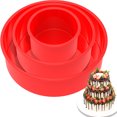 thumbnail image 4 of 3Pcs Moule à Gâteau Rond en Silicone Moules à Gâteau en Silicone Rond Antiadhésif de Qualité Alimentaire Moule à Gâteau en Silicone Rond Moule à Gâteau en Silicone Résistant à la Chaleur Facile à Libérer Moule à Gâteau en Silicone pour la Cuisson des Gâteaux, 4 of 5