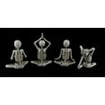 thumbnail image 3 of Zeckos 4 Pc. Bone Stretchers Skeletons in Yoga Poses Decorative Statue Set, 3 of 3