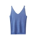 thumbnail image 1 of Mrat Débardeurs Dos Nu Femmes Été Imprimé Sans Manches Col Rond Débardeurs Col Rond Débardeurs Dos Nageur Femmes P-261 Bleu Taille Unique, 1 of 5