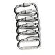 thumbnail image 5 of Mosquetón Clip Mosquetón Llavero Mosquetón De Bloqueo Mosquetón De Aluminio Forma De D Hebilla Paquete Llavero Clip Resorte Clip Llavero Clip Gancho Tornillo Puerta Hebilla Gris 6Pcs 1Pc Vogacara HA024323-02, 5 of 7