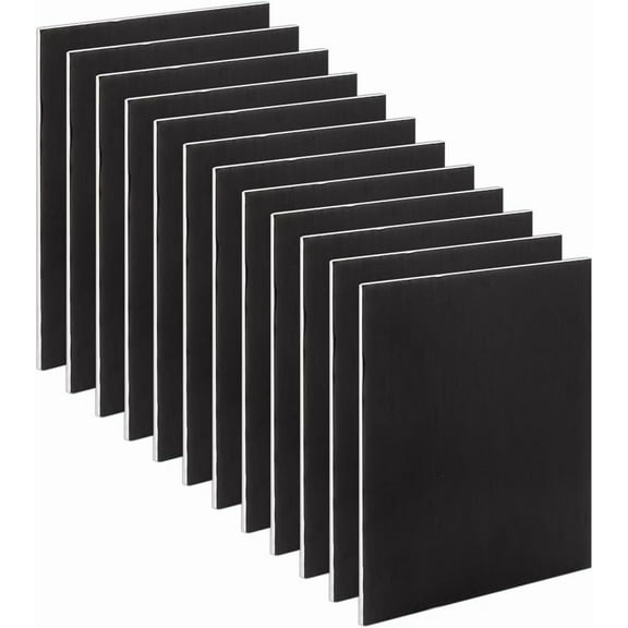 12pcs 12 pcs Black Foam Board 3.9x7.9 Inch Foam Core Board for Crafts 1/5 Inch Thick Black Core Mat PVC Foam Board Sheets Mat Boards Poster Boards for Crafts Framing Art Display Presentation