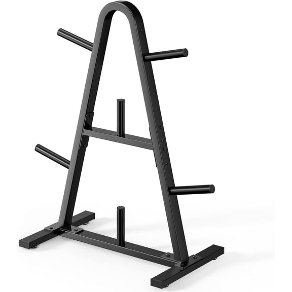 Weight Plate Rack 400LBs, Weight Tree Holder for Home Gym, Barbell & Bumper