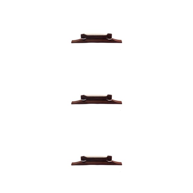 Sonducket Electric Guitar Rosewood Bridge with Roller Accessory Part Solid Children Compact Replacement Tools Tailpiece Adjustable Saddles Type1