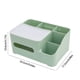 thumbnail image 3 of Organizador multifuncional de pañuelos de escritorio con compartimentos: para pañuelos, bolígrafos y mandos a distancia. Dispensador de servilletas de plástico para dormitorio, baño y salón. Verde,, 3 of 6