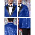 thumbnail image 6 of INSPIRE CHIC Men's Sequin Suit Jacket Sparkly Party Show Glitter Sports Coat, 6 of 6