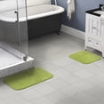 thumbnail image 2 of Garland Rug Traditional Washable Bath Rug Set, 2 Piece Set (17"x24" Bath Rug, & 21"x34" Bath Rug) Lime-Aid, 2 of 7