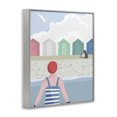 thumbnail image 3 of Stupell Industries Eclectic Beach Huts View Gray Framed Giclee Art, 24 x 30, by Betty Boynes, 3 of 8