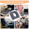 thumbnail image 6 of RoamReady Inflatable Donut Cushion for Sitting, Adjustable Donut Pillow, Gray, 17.7 x 15.4 in, 6 of 10