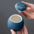 thumbnail image 4 of Organizador de almacenamiento de té de cerámica con forma de gato, creativo y lindo, tarro para dulces, sellado para el hogar, a prueba de humedad, herramientas de lata de té, accesorios de cocina, 4 of 6