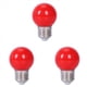 thumbnail image 1 of 3X E27 3W 6 Smd Led Lámpara de Luz de Bombilla con Globo de Ahorro de Energía Ac 110-240V, Rojo, 1 of 5