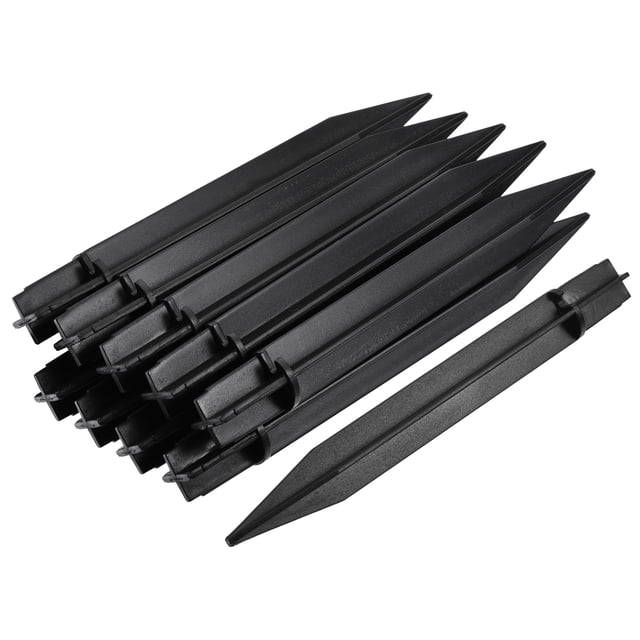 Unique Bargains 8.27'x0.83' Landscape Ground Stake Solar Light Spike 10 Pack