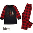 thumbnail image 5 of Odeerbi Christmas Pajamas for Family Plaid Holiday Long Sleeve Family Christmas Pajamas Matching Sets Mom Fashion Print Sleepwear Xmas Family Matching PJs Set Red, 5 of 5