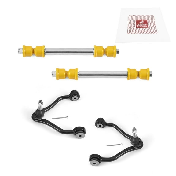Metrix Premium Chassis Parts - 4 PC Front L/R Upper Control Arm & Front Sway Bar Stabilizer End Link Kit Fits 95-99 Chevrolet K1500 Suburban, 89-00 GMC K3500, RK620630, RK620629, K700539, K80631