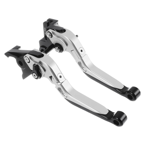 Palancas de freno y embrague cortas y largas para Kawasaki Vulcan S 650 15-23, palanca de freno ajustable de motocicleta, aleación de aluminio, mango tono plateado con extremo negro