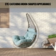 thumbnail image 2 of Ulax Furniture Hammock Chair with Cushion, Blue, 2 of 6