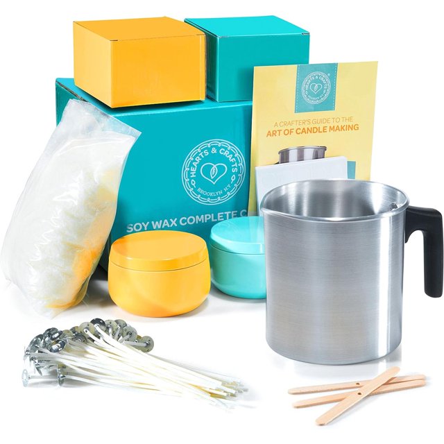 Kit para Hacer Velas Hearts & Crafts Soya DIY plateado