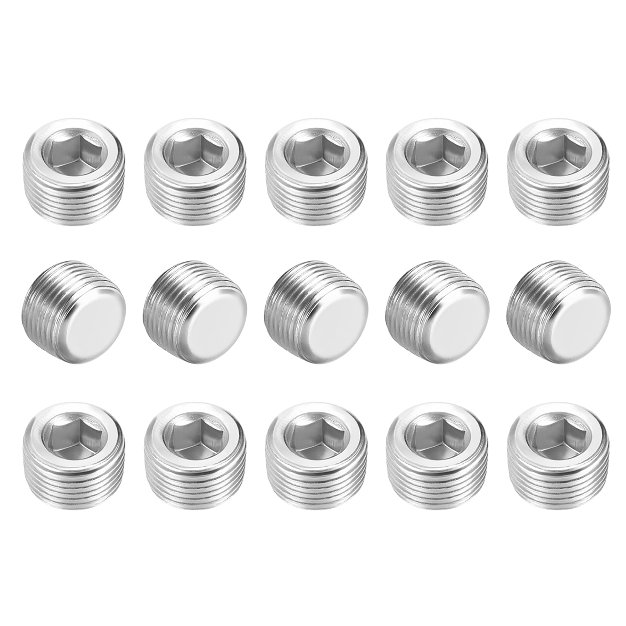 Hex Counter Sunk Plug, Air Pipe Fitting 3/8' G Male Pipe Adapter 15pcs