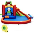 thumbnail image 1 of Patiojoy Inflatable Water Slide Bouncer Splash Pool Cannon w/Blower, 1 of 5