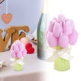 thumbnail image 2 of SSNTSY Rose Flower Clusters Candle Decorative Candle Bouquet Aesthetic Scented Candle 3.9 inch for Table Photo Prop Valentine's Day Birthday Gift, 2 of 6