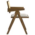 thumbnail image 6 of Side Dining Chair Armchair, Set of 2, Gray, Faux Leather, Wood, Bar Pub Cafe Bistro Dining Kitchen Hospitality Restaurant, Modern Contemporary, HB37225, 6 of 10