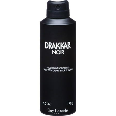 Drakkar Noir Deodorant Body Spray, 6 Oz