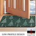 thumbnail image 3 of Dark Green Christmas Tree Pattern Door Rugs,Washable Non Slip Door Mats Indoor,Decorative Door Mats,Entry Mat Indoor for Entrance,Bedroom,Kitchen,Bathroom,30"x17", 3 of 6