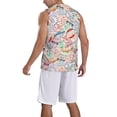 thumbnail image 2 of Naloa Passport Stamp Basketball Jersey Reversible Men's Mesh Athletic Sports Shirts Training Practice S-4XL4X-Large, 2 of 6