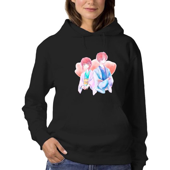 Anime Couple Kimono Yukata Hoodie Women -Image by Shutterstock, Female 4X-Large