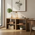 thumbnail image 4 of Spaco 2 Cubes Stackable Bookcase for Living Room and Study-Natural, Tall Bookshelf, Shelves for Living Room, Home Office, Bedroom, Balcony, 4 of 5