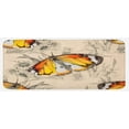 thumbnail image 1 of Butterfly Kitchen Mat, Sign of Supreme Grace and Meditative Journey Real Self Creature Theme, Plush Decorative Kitchen Mat with Non Slip Backing, 47" X 19", Orange Black Cream, by Ambesonne, 1 of 1