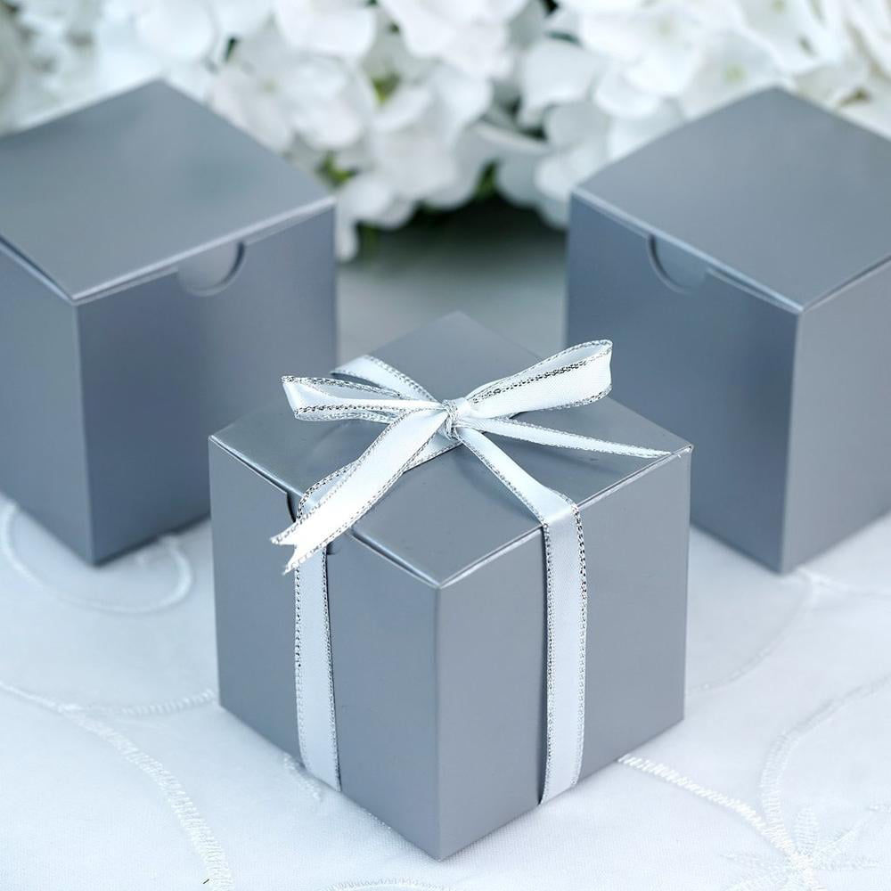 Silver Gable Party Box Loot Bag Party Wedding Favours Tableware 