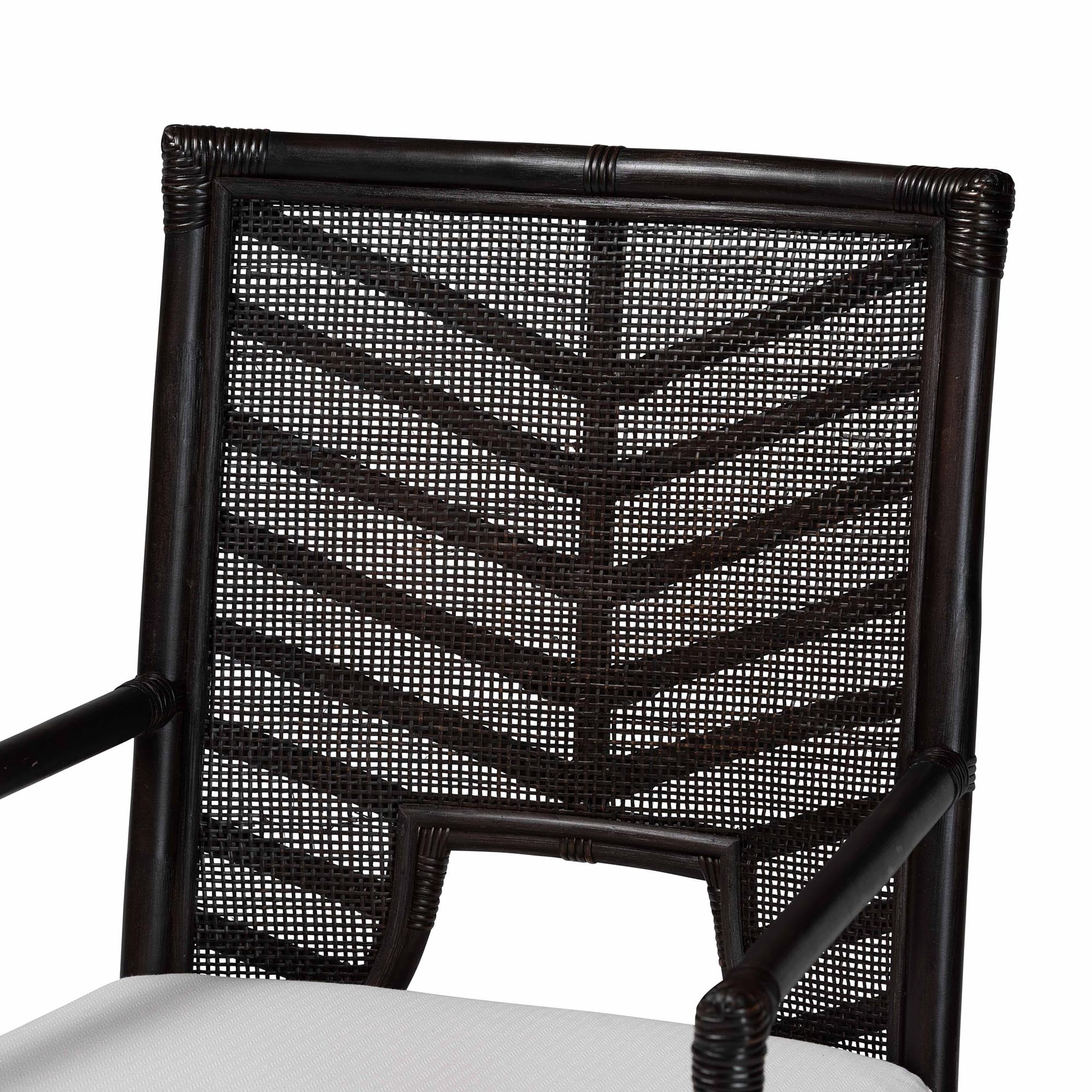 bali & pari Oscar Boho Dining Chair, Espresso