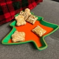thumbnail image 5 of Wholesale karymi Christmas Tree Cookies Plate Green Orange Dish Serving Tray Holiday Dinnerware Festive Table Decor Gift Christmas Decorations Best Sellers up to 60% off, 5 of 9